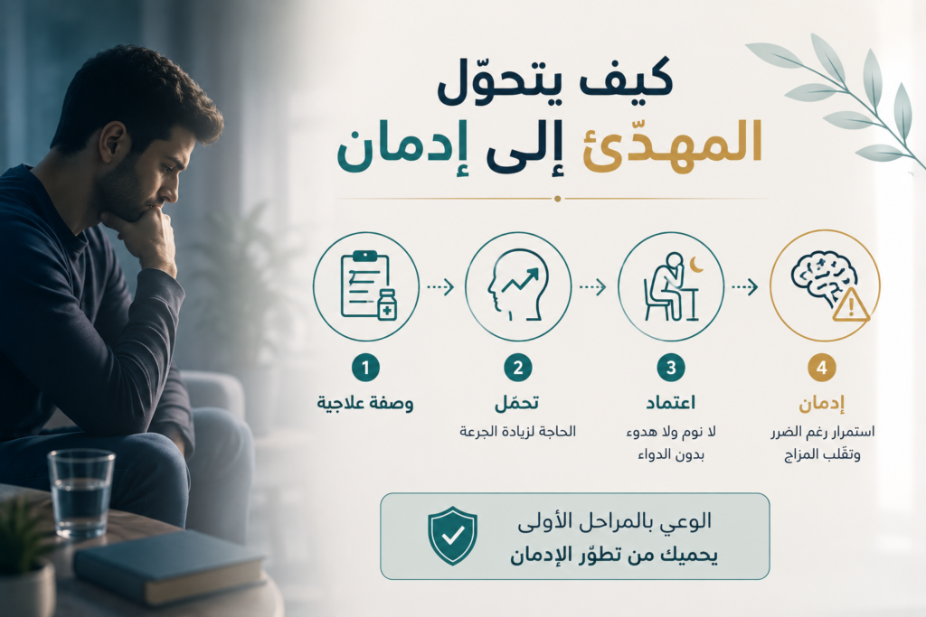 مراحل تحوّل المهدّئات من علاج إلى إدمان